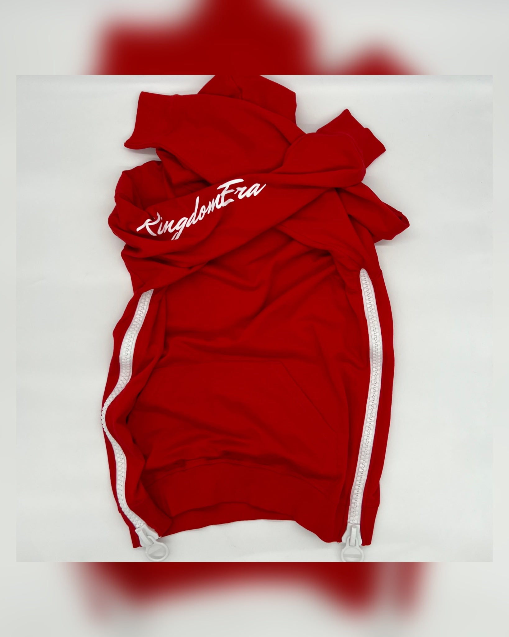 Red / White Custom Hoodie