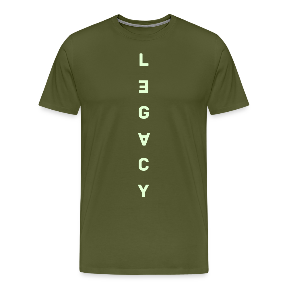 LEGACY - GLOW IN THE DARK - long tee - olive green