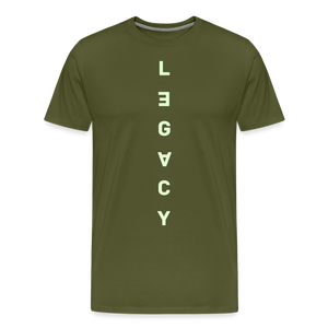 LEGACY - GLOW IN THE DARK - long tee - olive green